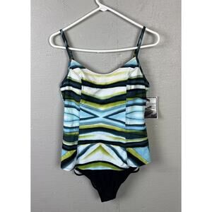 Island World Apparel Women’s Ys10-Northern Lights Spaghetti Strap One Piece XL